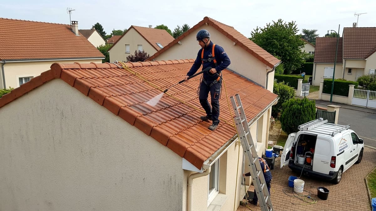 Un propriétaire sécurisé pour démoussage de toiture par soi-même